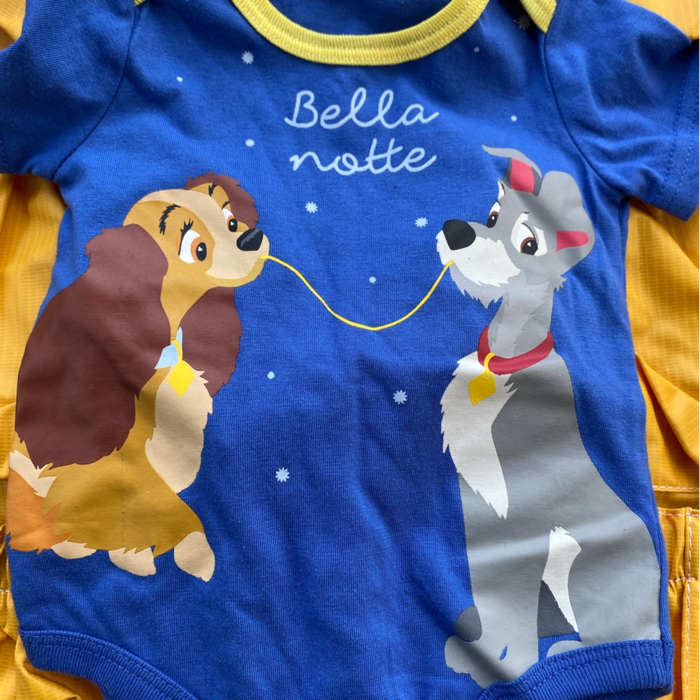 Disney Lady and the Tramp onsie